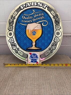 Gold & Blue Decorative Wall Plaque